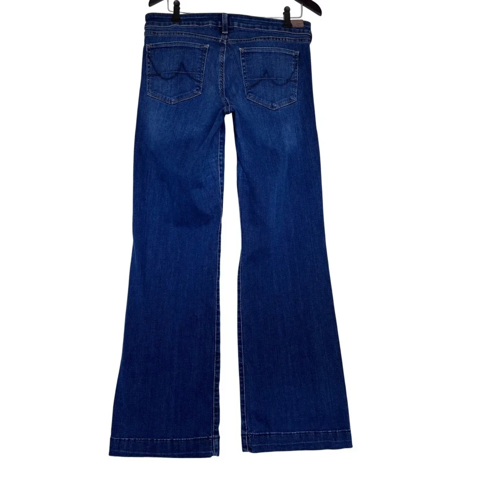 Ariat Kelsea Trouser Wide Leg Jeans Dark Wash Blue Mid Rise 31L Fits 32X32